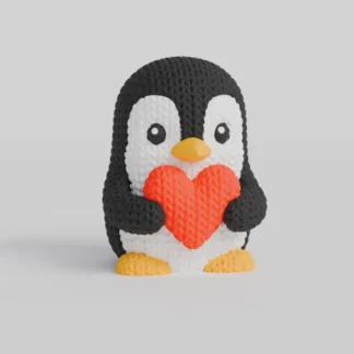 Valentine's Day Penguin (Knitted)