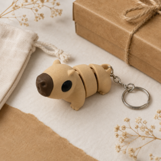 Articulated Capybara Keychain