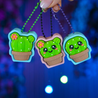 Cactus Clicker Keychains