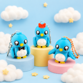 Cute Flexi Bird – Articulated Bird Keyring