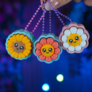 Flower Clicker Keychains