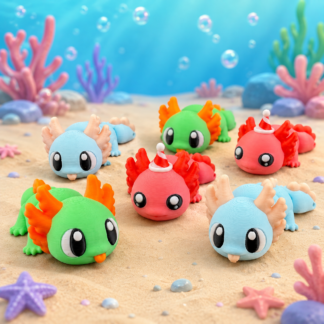 Articulated Magnetic Axolotl – 3D-Printed Flexi Friend