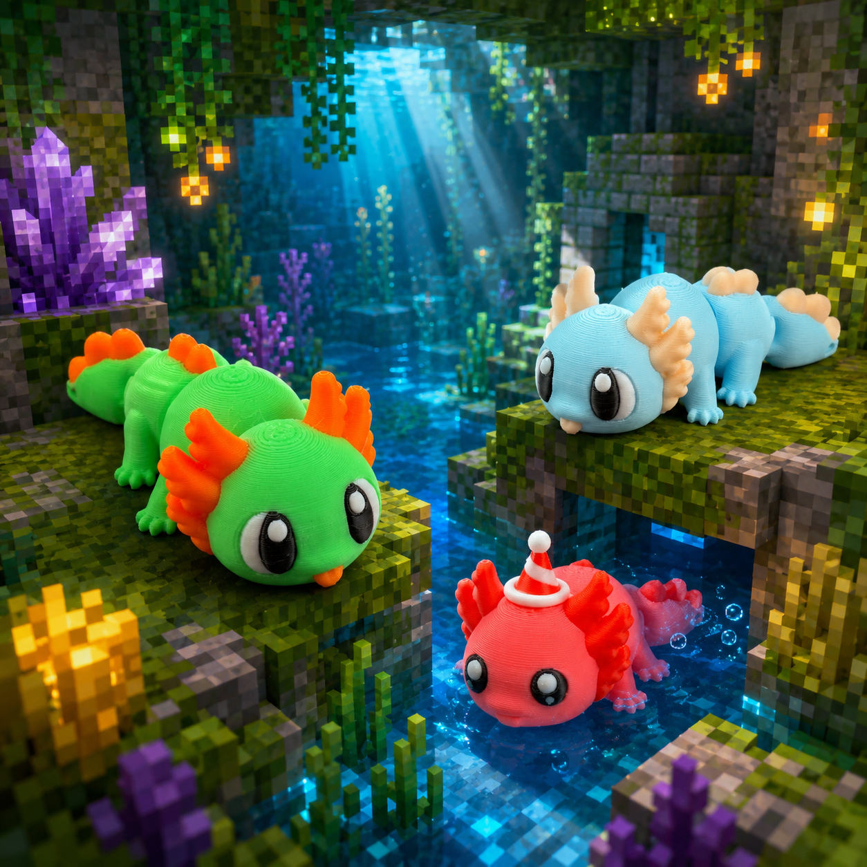 Articulated Magnetic Axolotl – 3D-Printed Flexi Friend - Image 2