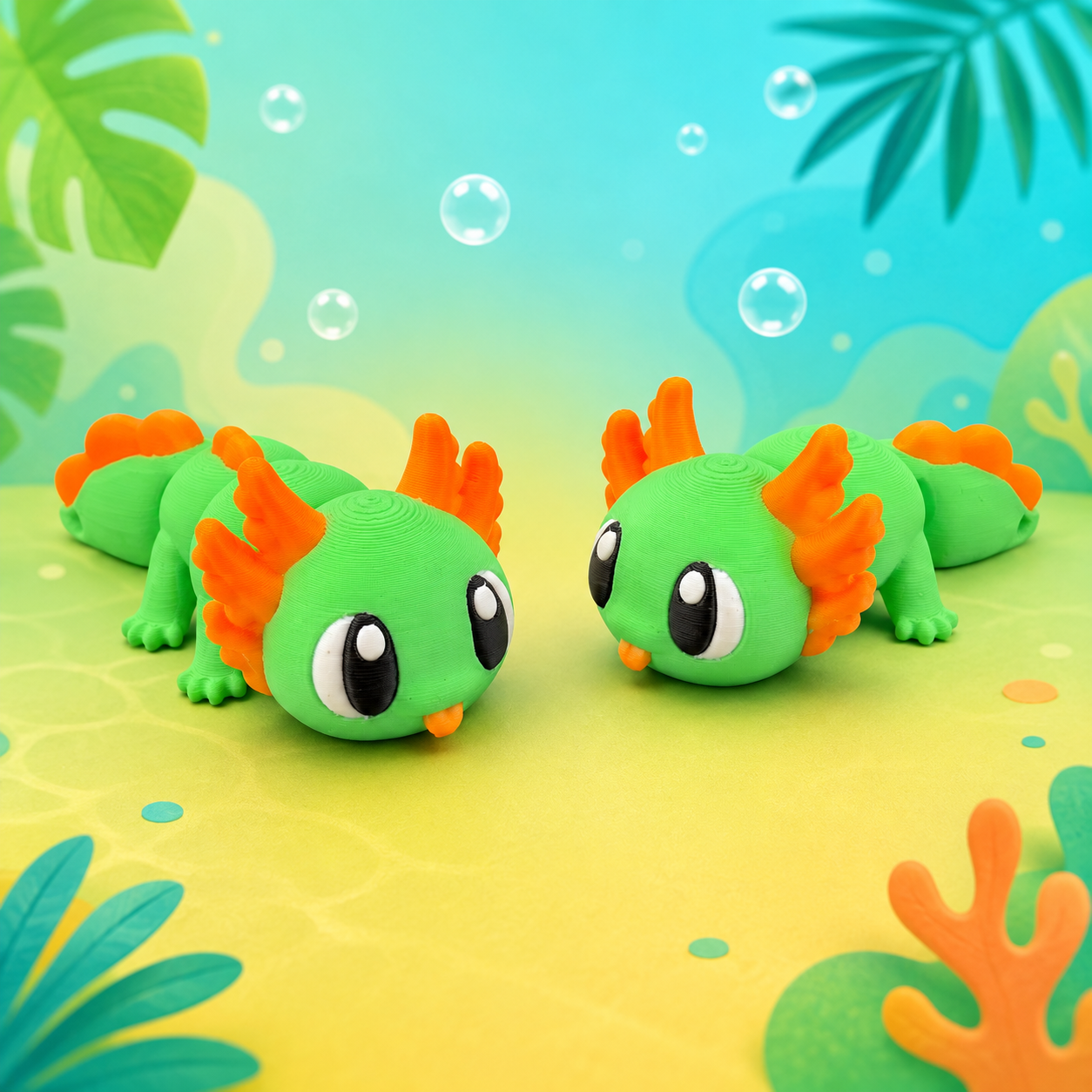 Articulated Magnetic Axolotl – 3D-Printed Flexi Friend - Image 5