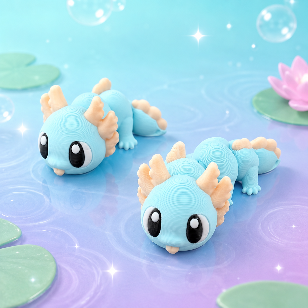 Articulated Magnetic Axolotl – 3D-Printed Flexi Friend - Image 9