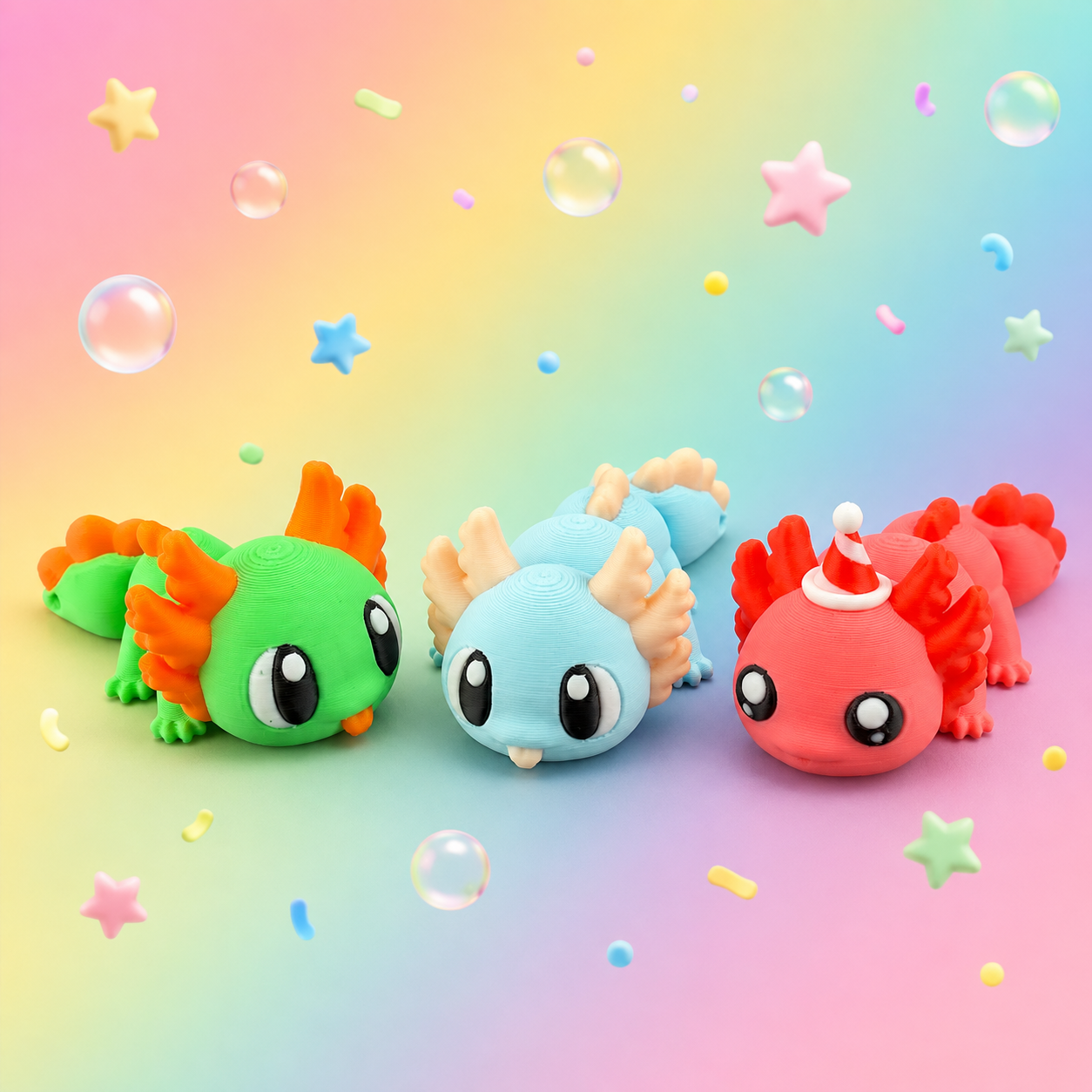 Articulated Magnetic Axolotl – 3D-Printed Flexi Friend - Image 10