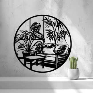 Botanical Retreat – Circular Wall Art